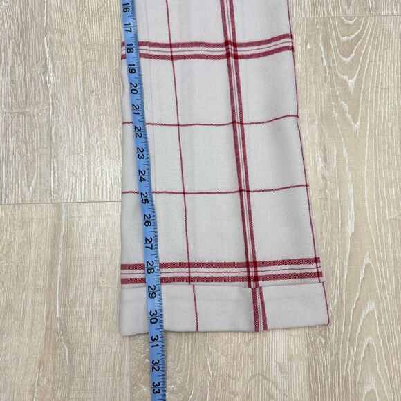 Vintage Moschino Iconic Dish Cloth Red Plaid Pants Size USA 8 - Picture 14 of 14